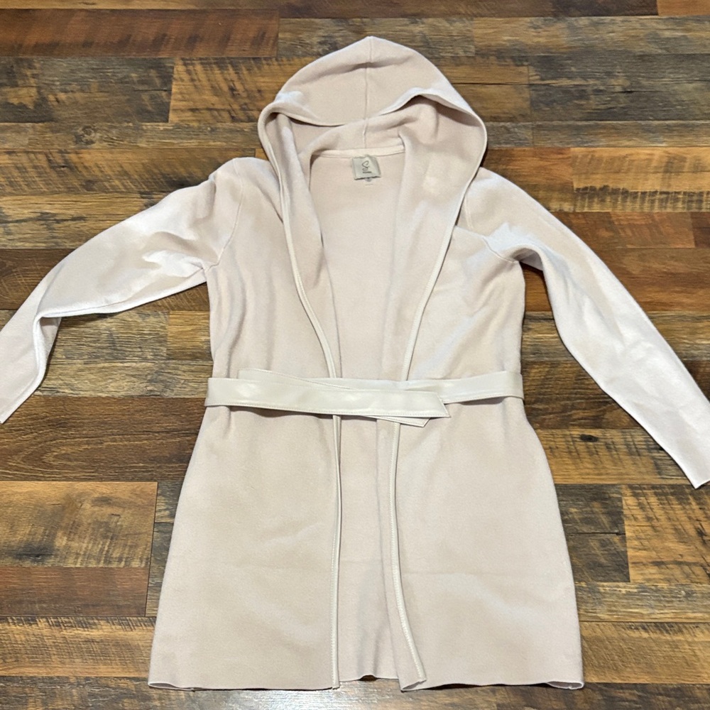 Sioni Light Beige Hooded Sweater